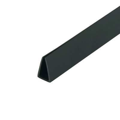 Outwater Plastiques 131-BK-8 1/4 pouce Styrène Plastique U Canal C Longueur 96 pouces (paquet de 13 pièces, 104 pieds au total)