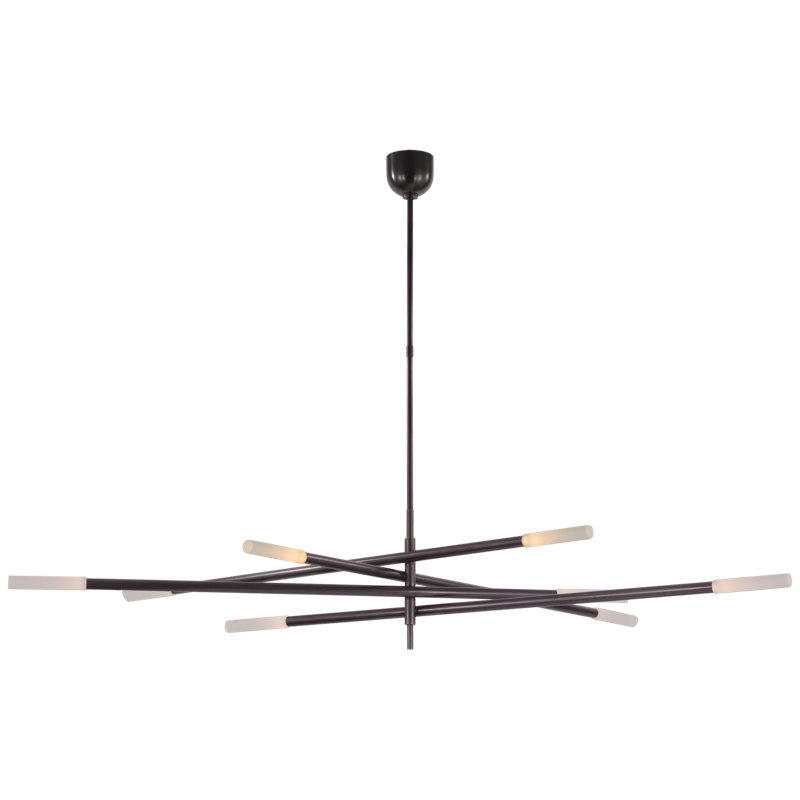 Rousseau 8 - Light LED Chandelier, Bronze