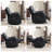 Leedward Modern Overstuffed Faux Leather Manual Swivel Rocker Recliner With 8-Point Vibrating Massage & Heating (Set Of 2)-107084724