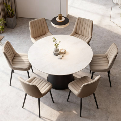47.5cm H Upholstered Metal Upholstered Back Side Chair