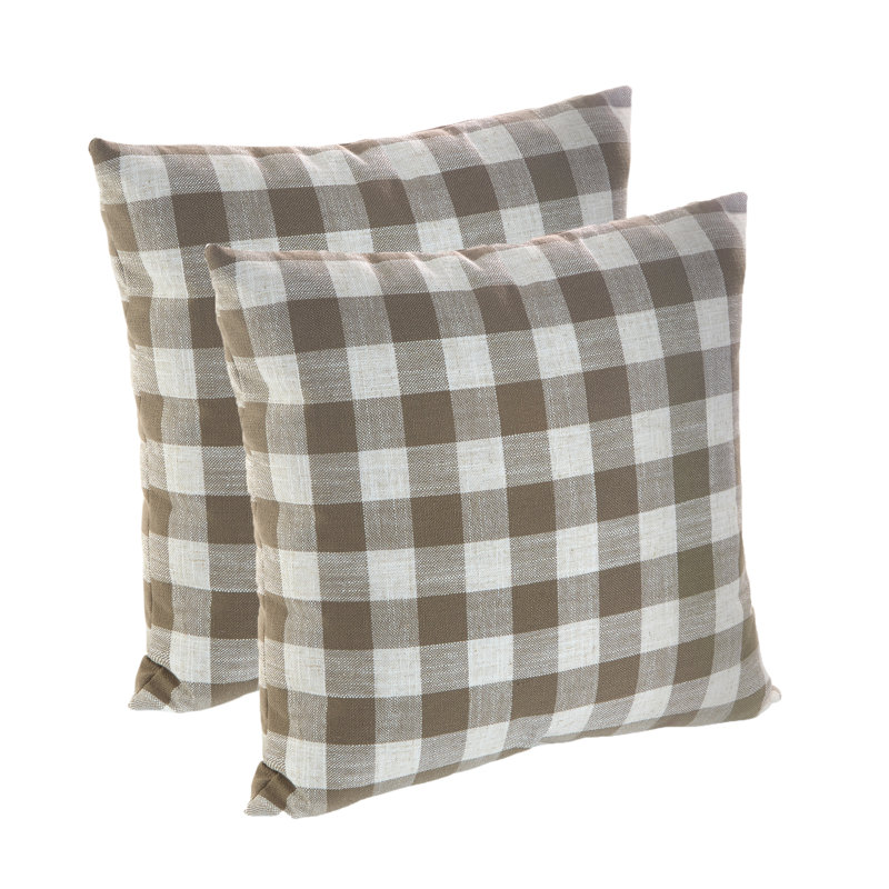 Liza 18X18 Inches Filled Square Pillow, Blue