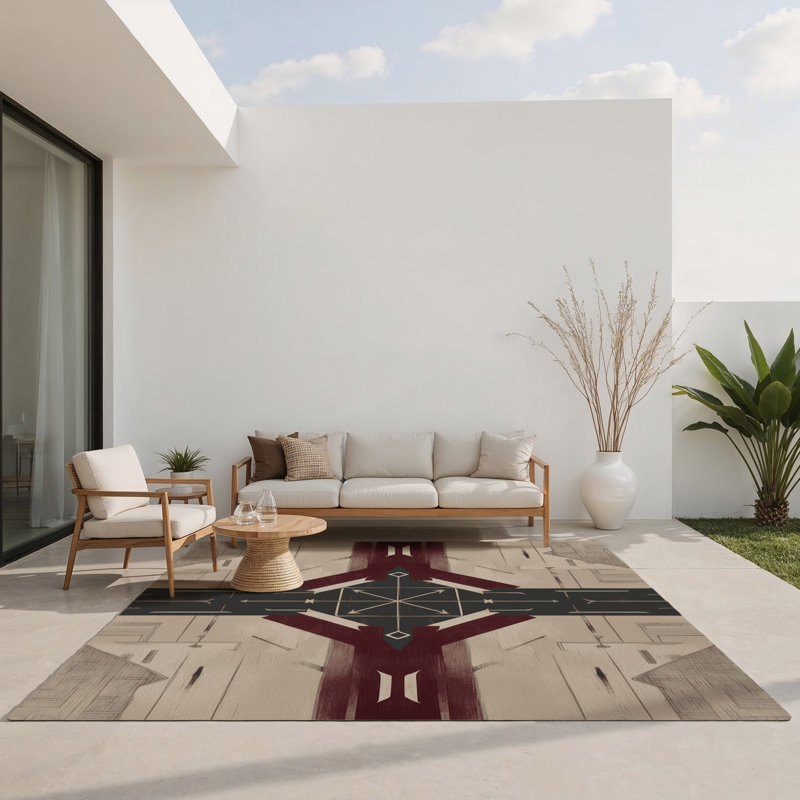 Tapis intérieur et extérieur Legacy Lines, Rectangle 1 pi 6 po x 2 pi 6 po