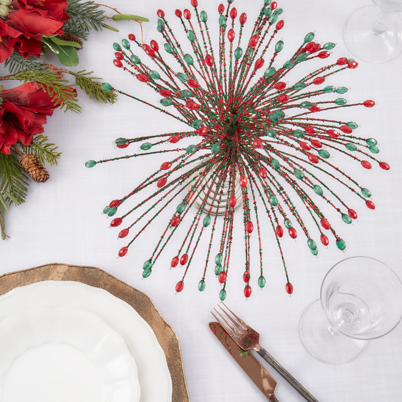 Joyeux Nodl Collection Decorative Accent, Red/Green