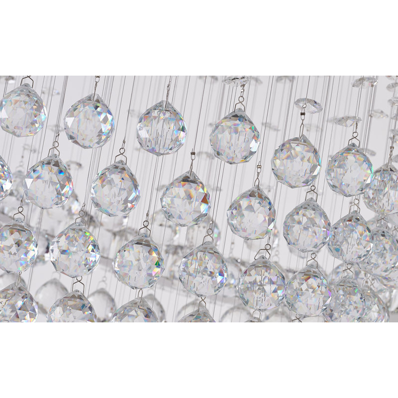 Lustre géométrique unique à DEL 8 lumières Marisa