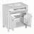 Bathroom Vanity with Ceramic Sink-1601156897