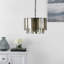 Lustre cylindrique unique à 1 lumière Adli