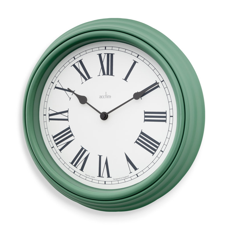 Acctim Devonshire Traditional Wall Clock, Green