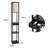 Alayjia 160cm Black Column Floor Lamp with USB