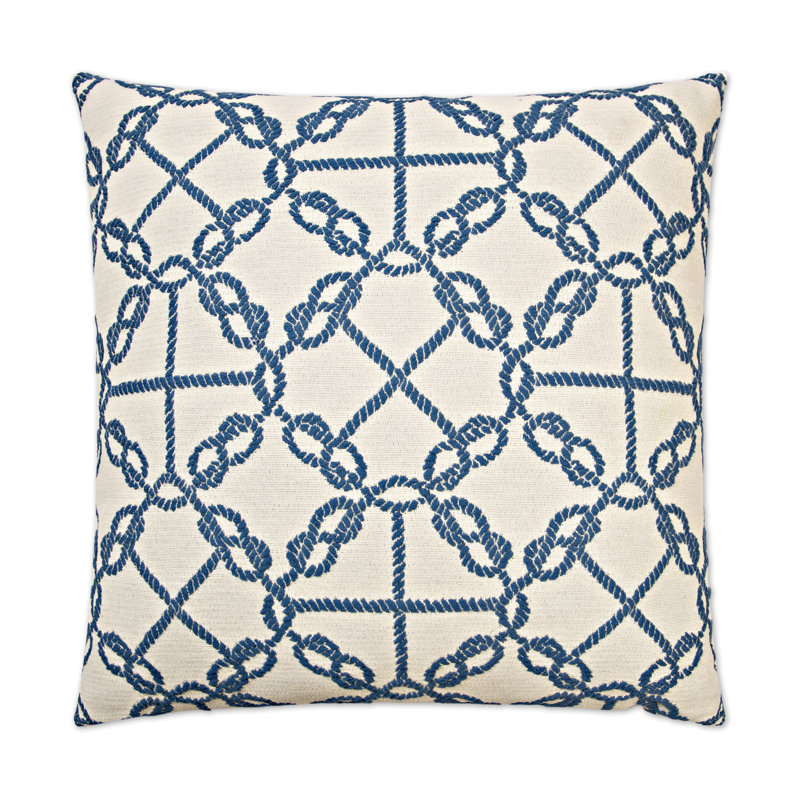 Knots Pillow Cover & Insert, Blue, Rectangle 14"H x 24"W