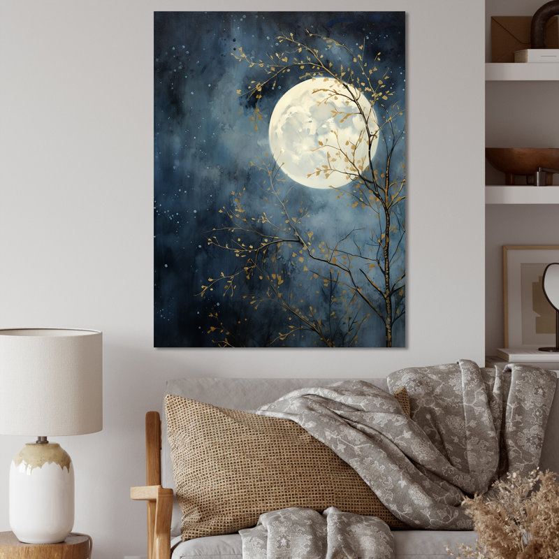 Magical Forest Moons Melody III sur toile, H 32 po x l 16 po x P 1 po, Toile tendue