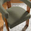 Fauteuil d'appoint rembourré en tonneau de chenille avec structure en bois massif-353656103