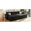 Canapé-lit modulaire moderne en U avec canapé-lit de 107 po avec amplement d'espace de rangement et ports USB pour le salon-12450277