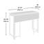 Table avec abattant, finition grise