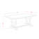 Adron 8 - Person Solid Wood Solid Wood Top Trestle Dining Set