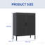 Armoire de rangement en métal 2 portes, tablettes réglables pour le bureau / l'école - Standard-130493509