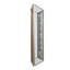 Miroir carré argenté 24 po x 24 po avec accents floraux, plateau décoratif, miroir suspendu, décoration intérieure traditionnelle