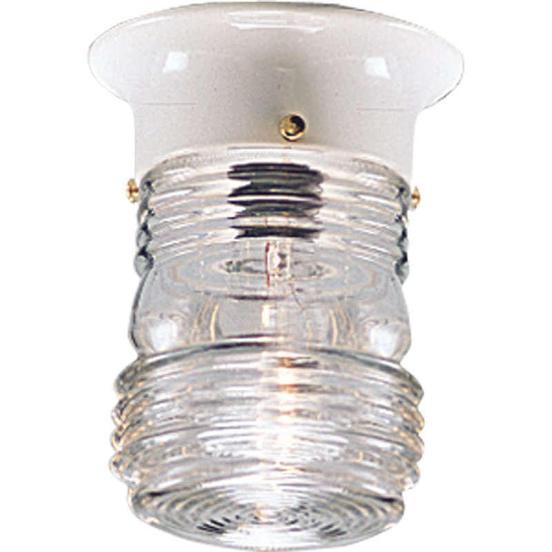 Plafonnier encastré d'extérieur 1 lumière Mahomet, Blanc