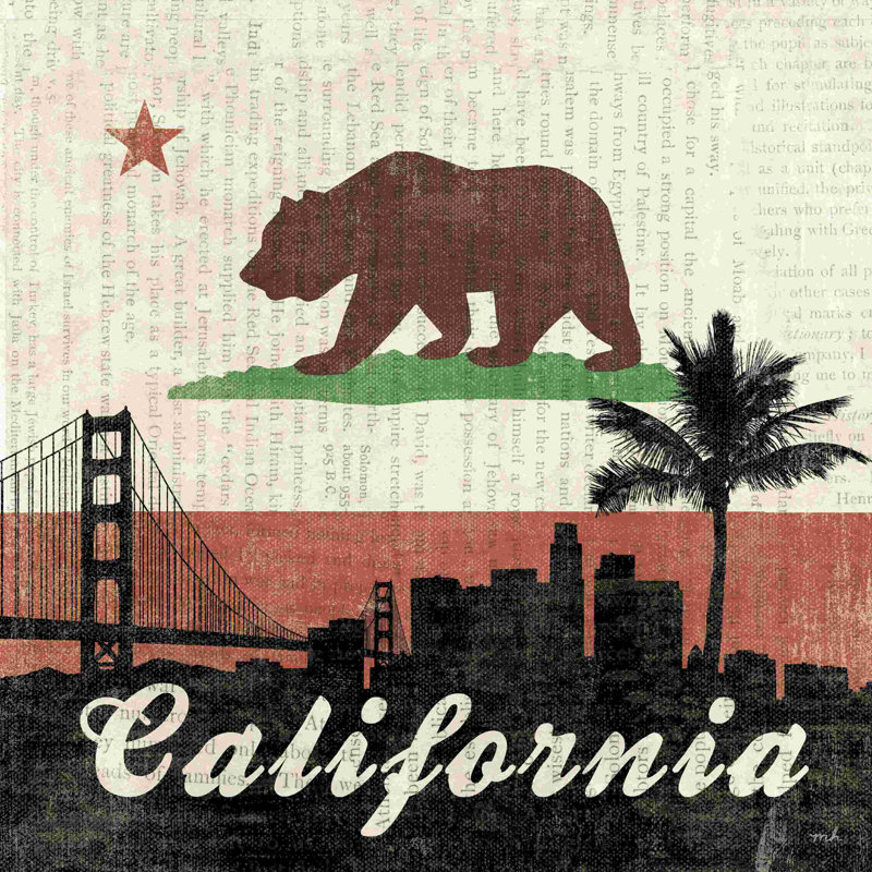 «California» par Moira Hershey, reproduction sur toile tendue, L 12 po x H 12 po