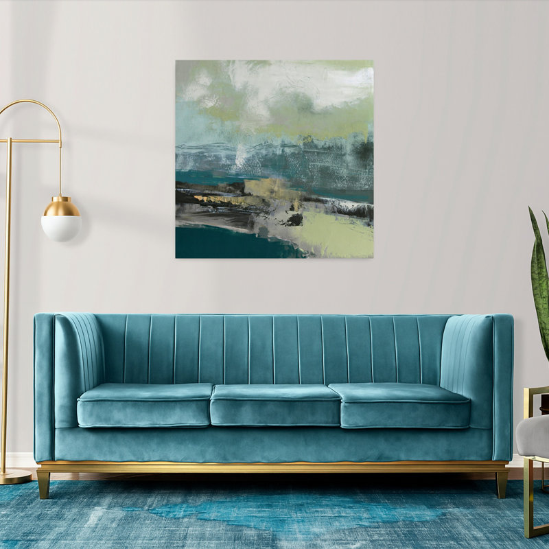 Ebb And Flow Abstract Contemporary Art, 36" H x 36" W