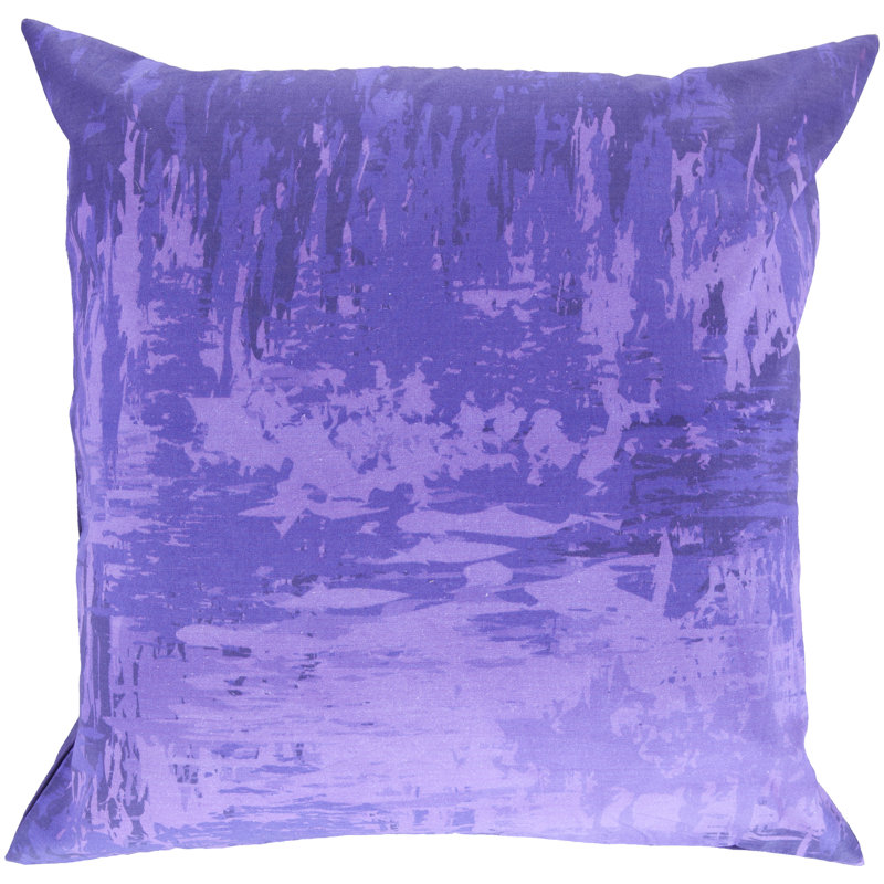 Serenade Cotton Pillow Cover, 20" x 20", Bright Purple/Violet