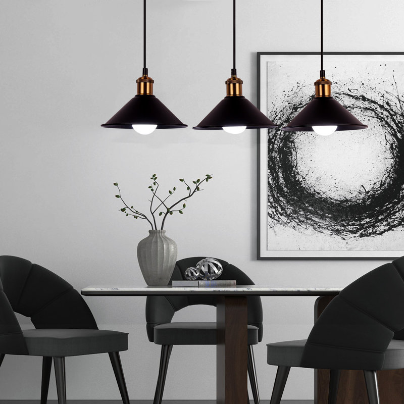 3 - Light Matte Black Pendant