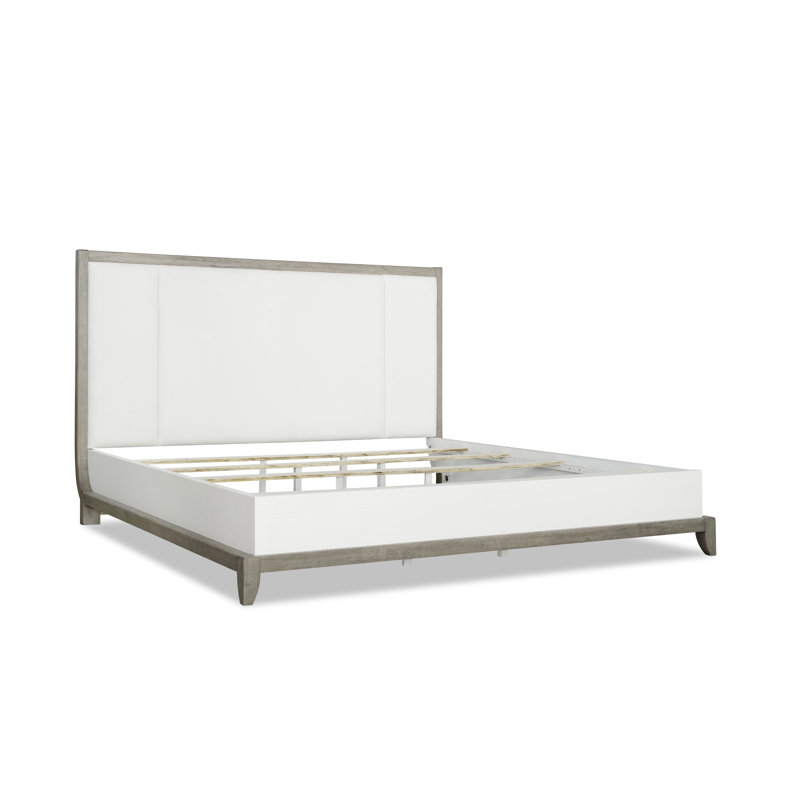 Jeffries Upholstered Standard Bed, Queen, White