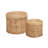 Two-Piece Rattan Side Table Set