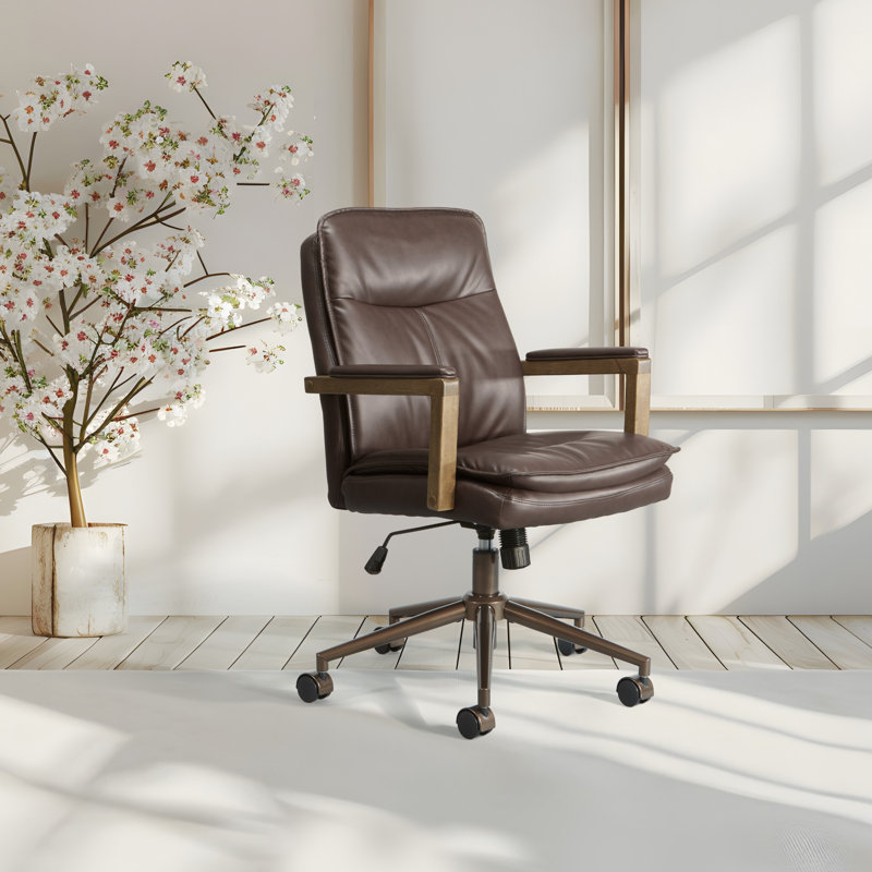 Chaise de bureau Woodlands, Chocolat