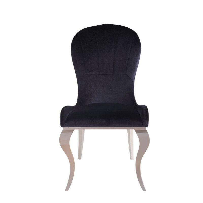 Chaise d'appoint rembourrée en tissu Karlen