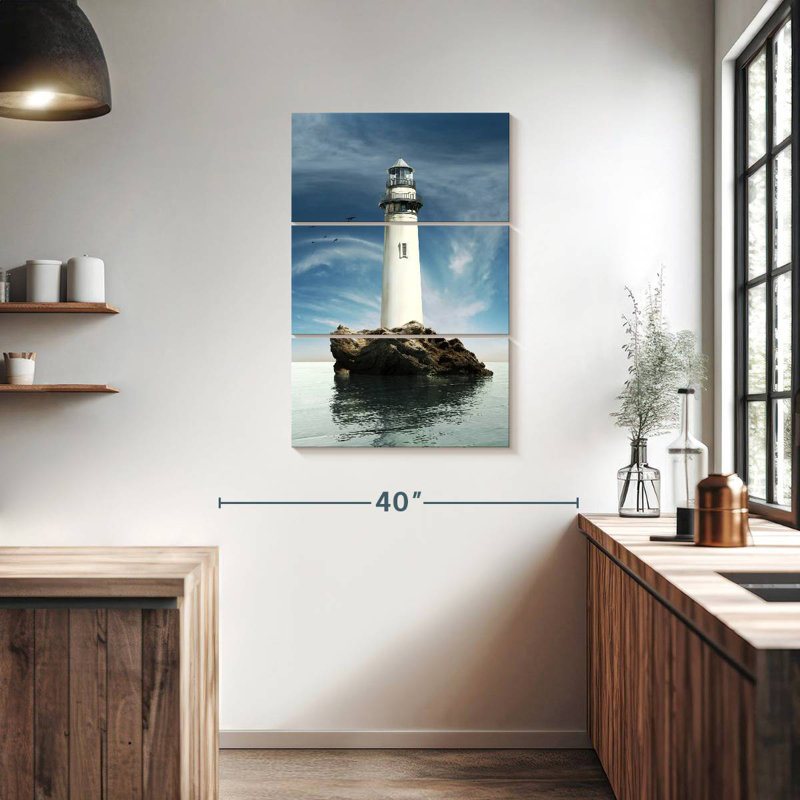 Phare d'Aletra Rock Island, H 38 po x l 24 po