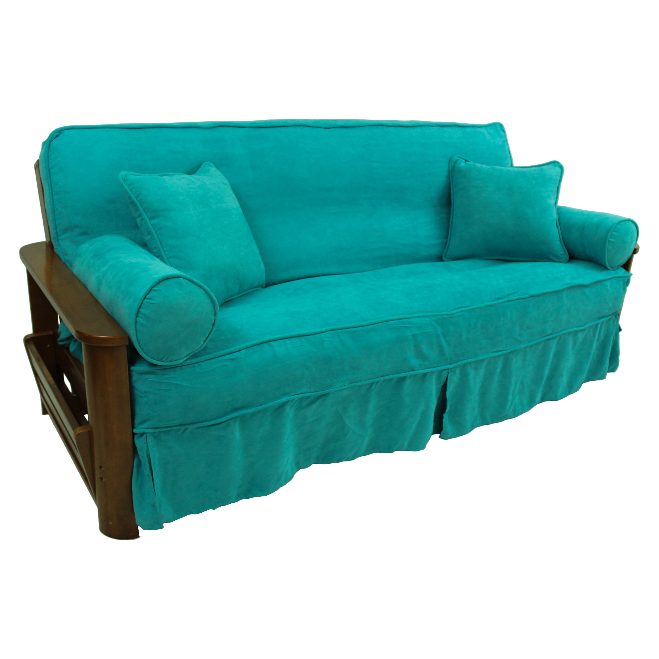 Latitude Run® Box Cushion Futon Slipcover & Reviews