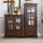 Nut-brown Solid Wood+Glass Display Cases