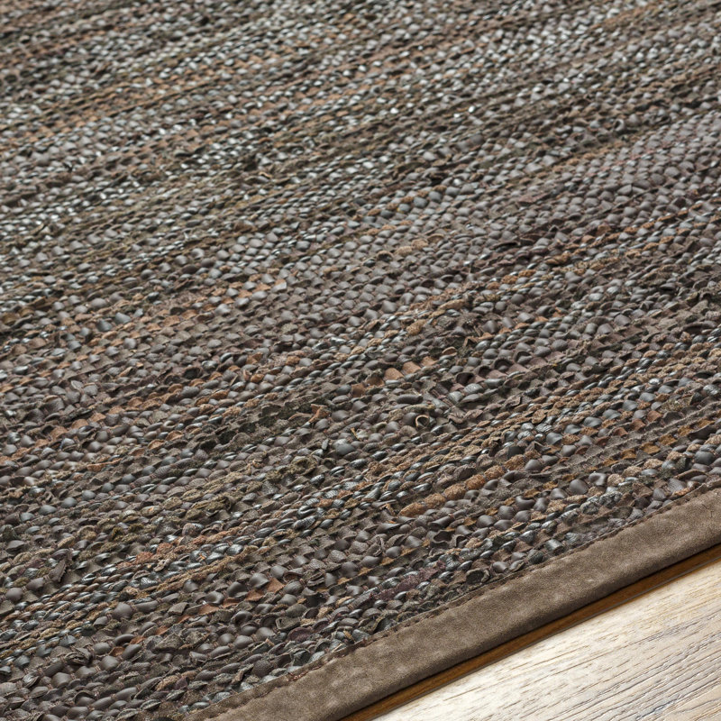 Dhori Leather Indoor Rug, Rectangle 2' x 3'
