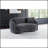 Lorraine Upholstered Curved Loveseat With Textural Diamond Tufting And Elegant Gold Trim, Perfect For Glamorous Living Rooms