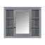 Meuble-lavabo de salle de bain avec lavabo supérieur, armoire à miroir, armoire de rangement moderne avec 2 portes à fermeture douce et 2 tiroirs, meuble-lavabo simple-1722398543