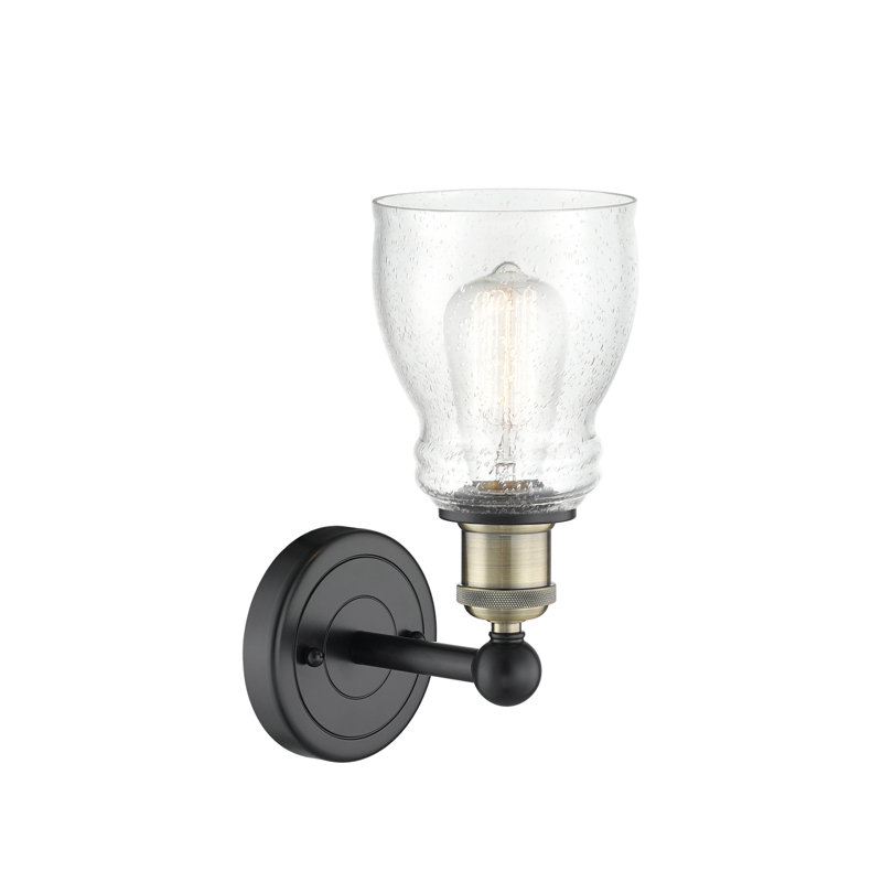 Cascades Armed Sconce, Seedy, Black Antique Brass