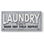 «Laundry Sign Wash» - Toile tendue avec châssis - Prêt à accrocher-107114558