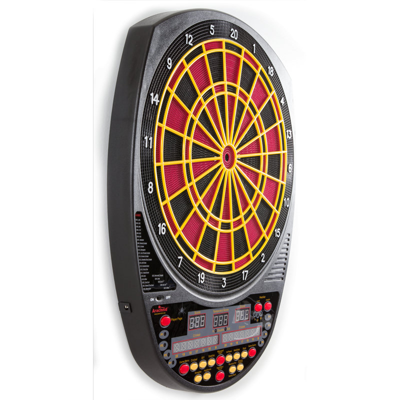 Arachnid 13" Black and Red Electronic Dartboard with LED Display