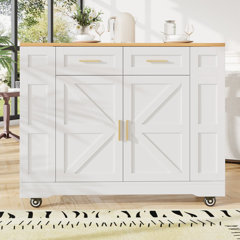 Kitchen Island, White