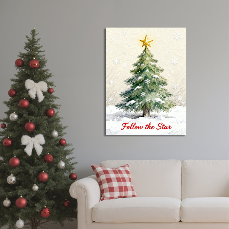 Arbre, art mural sur toile, H 18 po x l 12 po