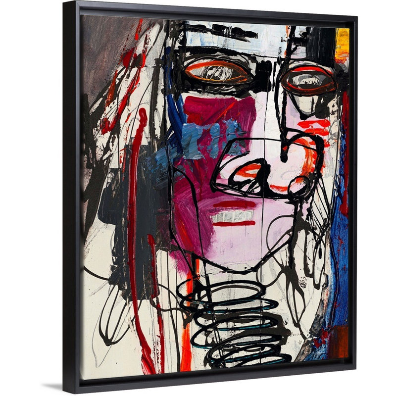 Reproduction d'art sur toile, Cadre flottant noir, H 32 po x l 26 po x P 1,75 po