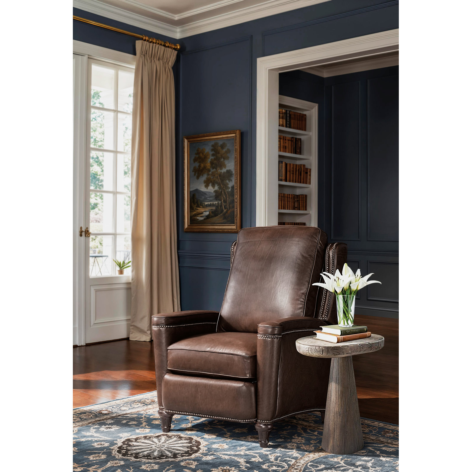 Chanti Recliner, Manual, Espresso Genuine Leather