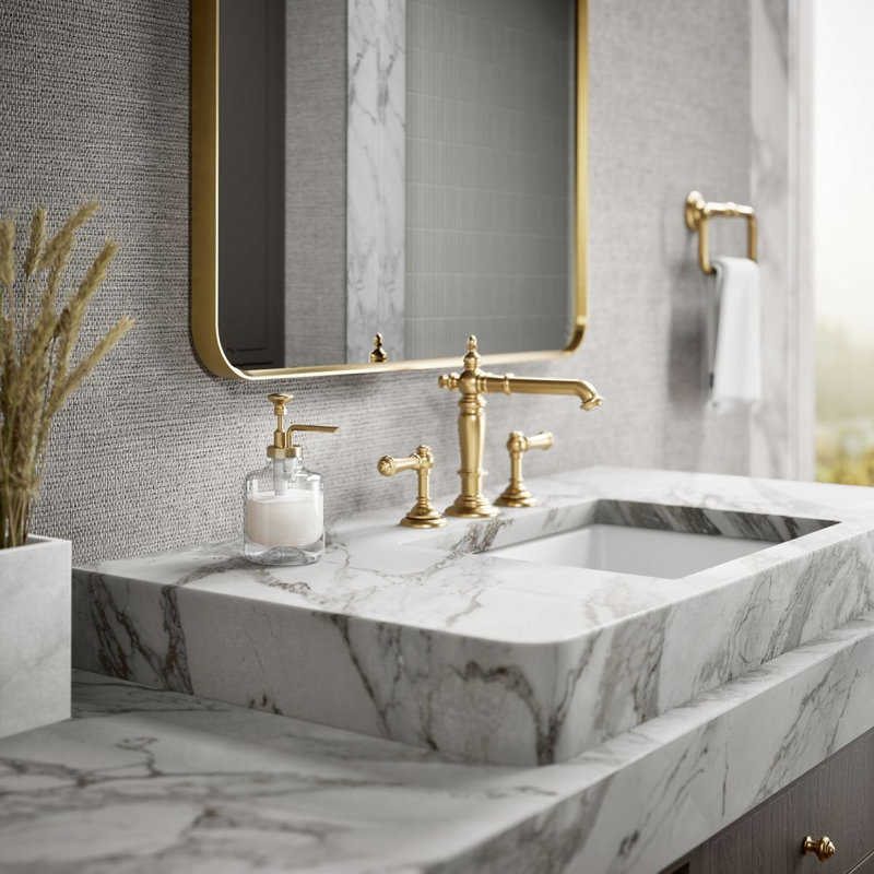 Artifacts® Soap Dispenser, Vibrant Brushed Moderne Brass