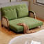 Canapé-lit en flanelle causeuse verte-130070698