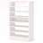 25.59" Width  White Shoe Rack