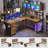 Roarke L-Shaped Computer Desk with Power Outlet-946332215