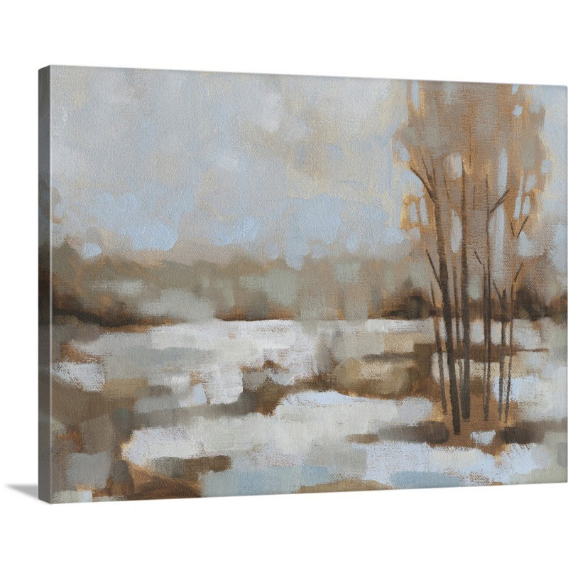 «Snowscape II» par Jacob Green - reproduction d'art sur toile, Toile tendue, H 12 po x l 16 po x P 1,25 po