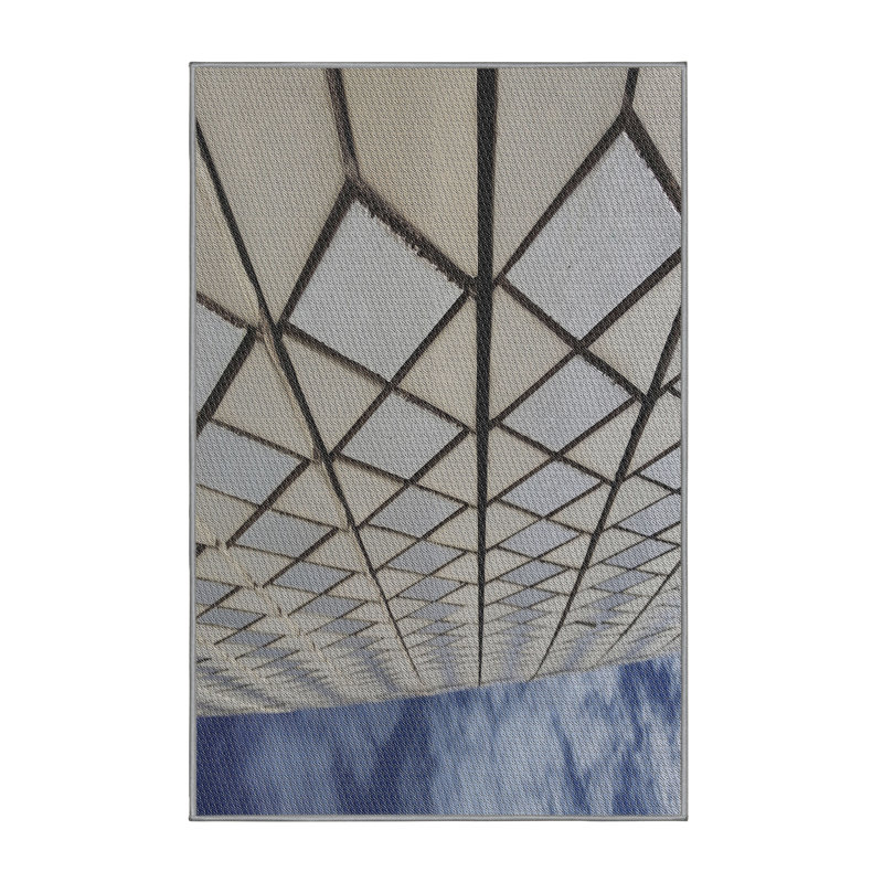 Tapis beige Geometric, Rectangle 3 pi x 5 pi