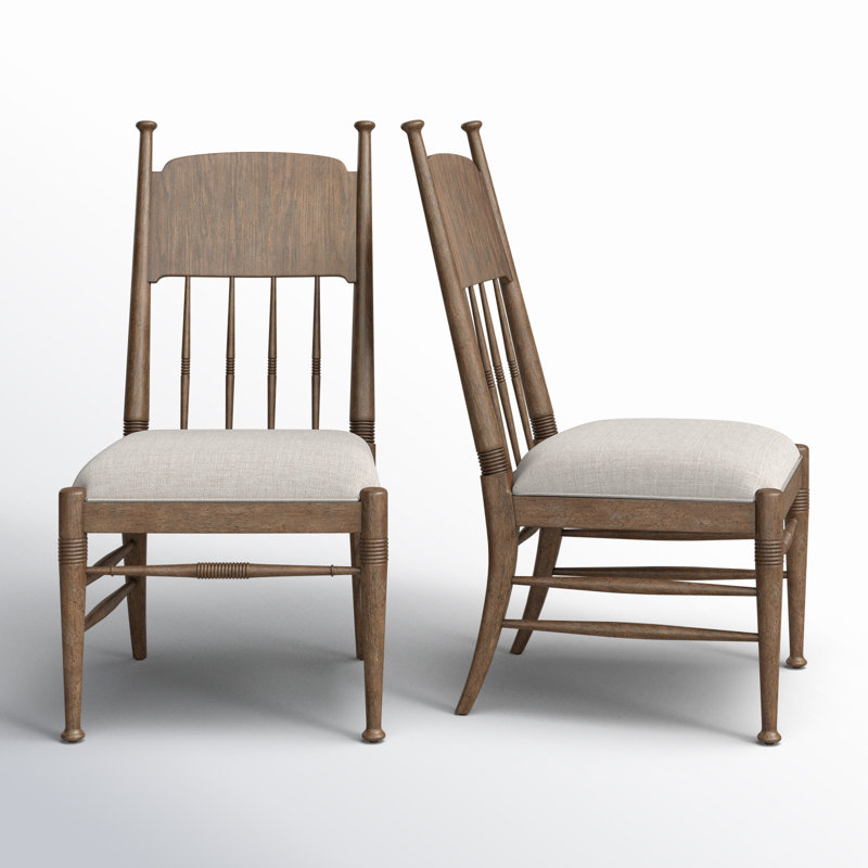 Americana Upholstered Side Chair, Honey