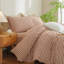Ensemble de housse de couette en vichy 100% coton délavé à carreaux XINMIANFANG Gingham-121478533-121478535